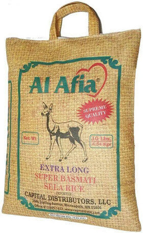 Al Afia Super Basmati Sela Rice 10lbs