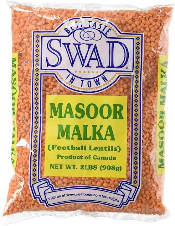 Masoor Malka (football lentils) የተላጠ ድፍን ምስር