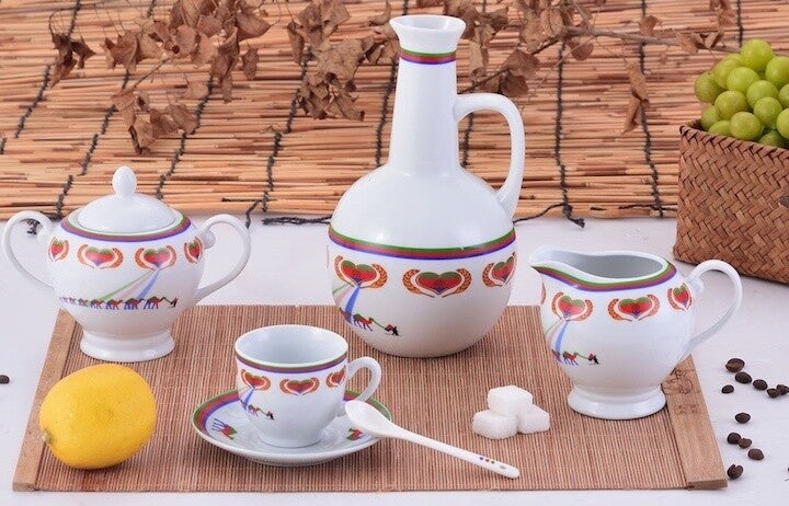 22 pcs Eritrean Flag Decor Coffee Set